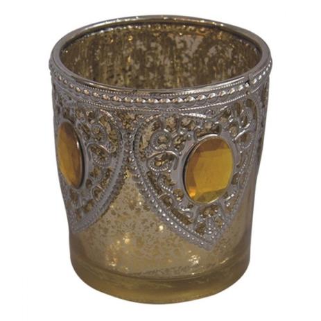 Castiçal de metal dourado decorativo - Importação Menor preço em Castiçal de metal dourado decorativo - Importação