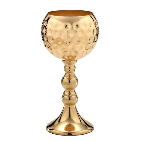 Castiçal de Metal Dourado Venus 31cm Espressione Menor preço em Castiçal de Metal Dourado Venus 31cm Espressione