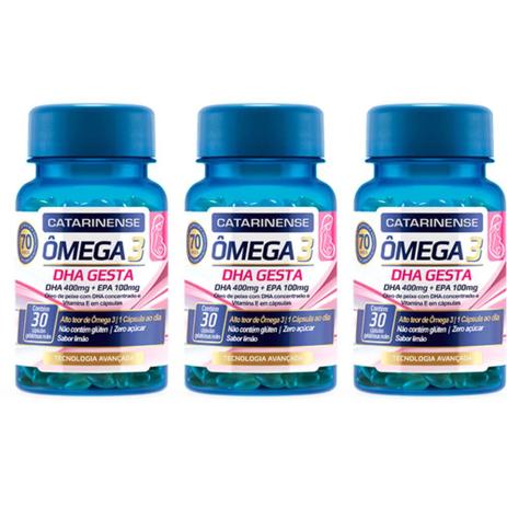 Catarinense Omega 3 Dha C/30 (Kit C/03) Menor preço em Catarinense Omega 3 Dha C/30 (Kit C/03)