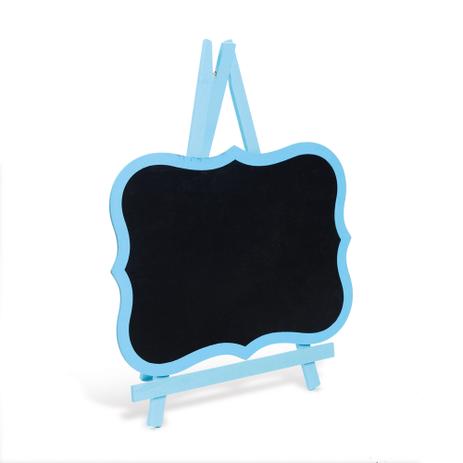 Cavalete C/Lousa Borda Azul Claro20X15Cm Decoração Festas - Cromus Menor preço em Cavalete C/Lousa Borda Azul Claro20X15Cm Decoração Festas - Cromus