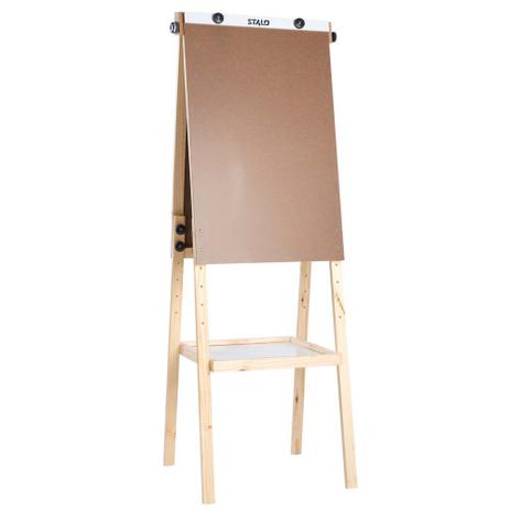 Cavalete para Flip Chart com Lousa Branca Stalo 2X1 09508 Menor preço em Cavalete para Flip Chart com Lousa Branca Stalo 2X1 09508