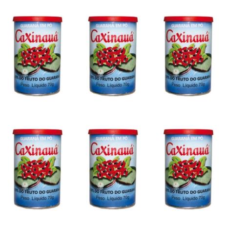 Caxinauá Guaraná Pó 70g (Kit C/06) Menor preço em Caxinauá Guaraná Pó 70g (Kit C/06)
