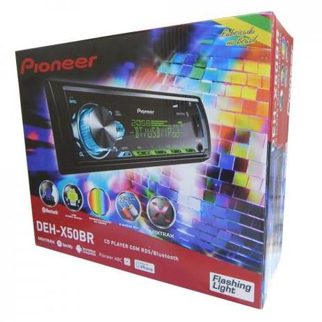 Cd Player Pioneer Deh-x50br Bluetooth Flashing Light Mixtrax usb Menor preço em Cd Player Pioneer Deh-x50br Bluetooth Flashing Light Mixtrax usb