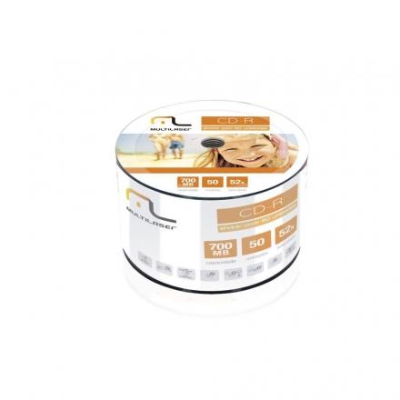 CD-R 52X 700MB Imprimivel Printable Multilaser - CD052 Menor preço em CD-R 52X 700MB Imprimivel Printable Multilaser - CD052