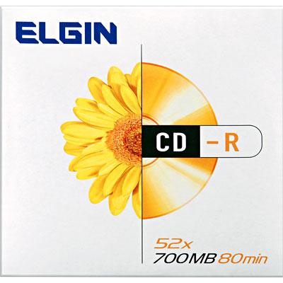 Cd-r gravável (80min/700mb) 52x envelope Elgin 1un Menor preço em Cd-r gravável (80min/700mb) 52x envelope Elgin 1un
