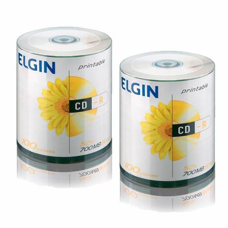 CD Virgem Printable CD-R 700mb/80min 52x Elgin 200un Menor preço em CD Virgem Printable CD-R 700mb/80min 52x Elgin 200un