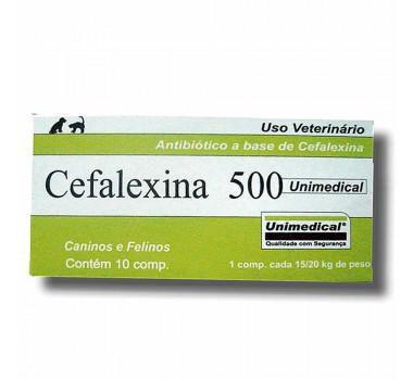 Cefalexina 500 mg Antibiótico Unimedical 10 comprimidos Menor preço em Cefalexina 500 mg Antibiótico Unimedical 10 comprimidos
