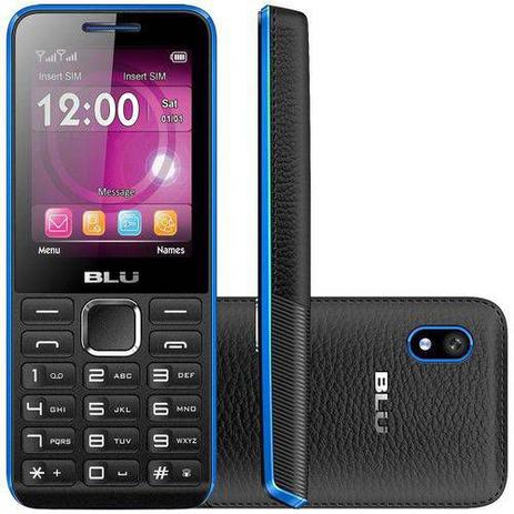 Celular Blu Tank II T793 Preto e Azul, Dual Chip, Tela 2.4”, Câm VGA, 24MB, Bluetooth, FM, MP3 Menor preço em Celular Blu Tank II T793 Preto e Azul, Dual Chip, Tela 2.4”, Câm VGA, 24MB, Bluetooth, FM, MP3