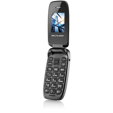 Menor preço em Celular flip up dual chip preto p9022 - 60