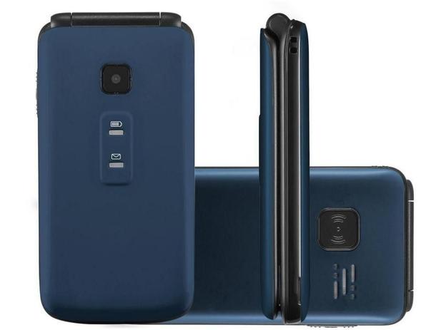 Celular Flip Vita Multilaser Dual Chip MP3 Azul - P9020 Menor preço em Celular Flip Vita Multilaser Dual Chip MP3 Azul - P9020