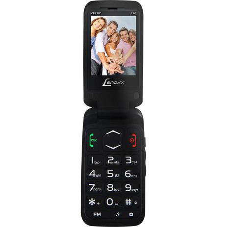 Celular Lenoxx CX 908 Preto com Tela 2.4”, Dual Chip, Câmera, Bluetooth, MP3 e Rádio FM Menor preço em Celular Lenoxx CX 908 Preto com Tela 2.4”, Dual Chip, Câmera, Bluetooth, MP3 e Rádio FM