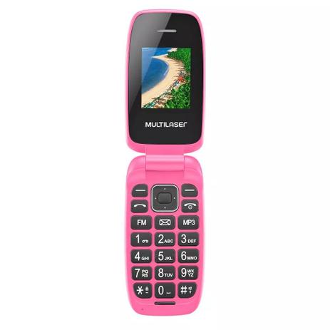 Celular Multilaser Flip Up Dual Desbloqueado Rosa P9023 Menor preço em Celular Multilaser Flip Up Dual Desbloqueado Rosa P9023