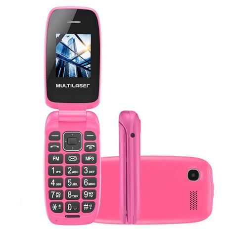 Celular Multilaser Flip Up Dual Rosa P9023 - Câmera Digital, Memória Expansível, Conexão Micro Usb Menor preço em Celular Multilaser Flip Up Dual Rosa P9023 - Câmera Digital, Memória Expansível, Conexão Micro Usb