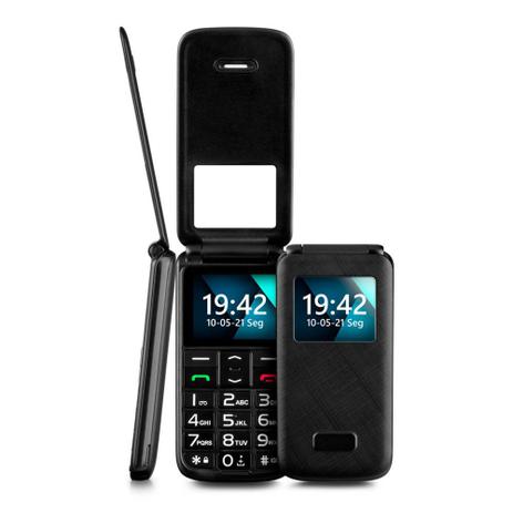 Celular Multilaser Flip Vita Lite P9142 Tela 1.7 " Dual Chip 2G Bluetooth Preto Menor preço em Celular Multilaser Flip Vita Lite P9142 Tela 1.7 " Dual Chip 2G Bluetooth Preto