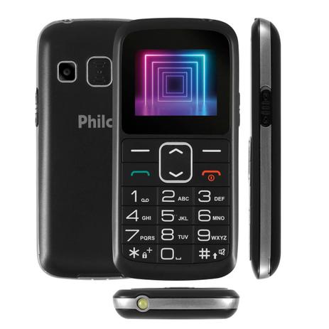 Celular Philco PCE02 Tela 1.77” 2G Quad-Band Menor preço em Celular Philco PCE02 Tela 1.77” 2G Quad-Band