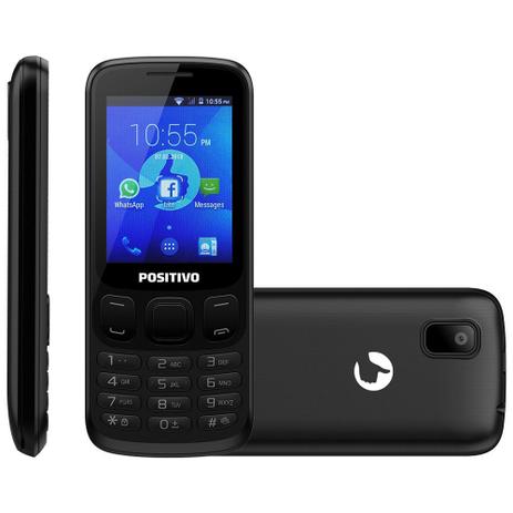 Celular Positivo, 3G, Câmera VGA, Bluetooth, Dual Chip, Preto - P70 Menor preço em Celular Positivo, 3G, Câmera VGA, Bluetooth, Dual Chip, Preto - P70