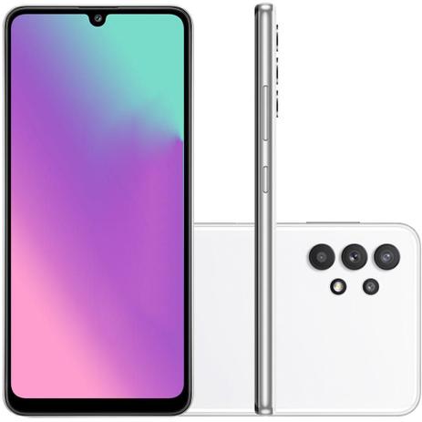 Celular Samsung Galaxy A32 Branco 128GB 4GB RAM Tela 6.4 Camera 64MP 8MP 5MP 2MP Menor preço em Celular Samsung Galaxy A32 Branco 128GB 4GB RAM Tela 6.4 Camera 64MP 8MP 5MP 2MP