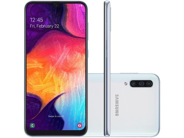 Celular samsung galaxy a50 duos tela 6.4 64gb branco Menor preço em Celular samsung galaxy a50 duos tela 6.4 64gb branco
