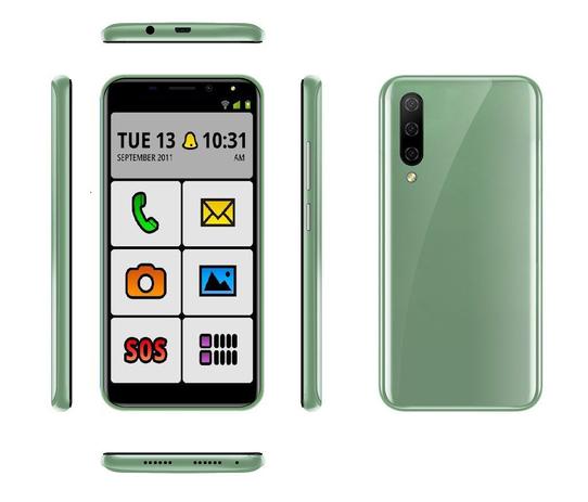 Celular Smartphone de 5,5” para Idosos Modernos com tela e ícones que facilitam o uso (película, capa e fones) - Fly Tech Menor preço em Celular Smartphone de 5,5” para Idosos Modernos com tela e ícones que facilitam o uso (película, capa e fones) - Fly Tech
