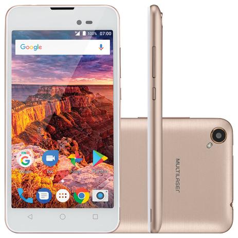 Celular smartphone ms50l 3g tela 5”” 8gb android 7.0 dourado/branco nb707 - 60 Menor preço em Celular smartphone ms50l 3g tela 5”” 8gb android 7.0 dourado/branco nb707 - 60