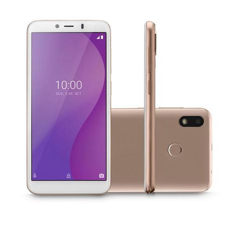Celular smartphone multi g 4g 32gb tela 5.5” octa core sensor de digitais  p9133 dourado - Multilaser - Smartphone Multilaser - Magazine Luiza