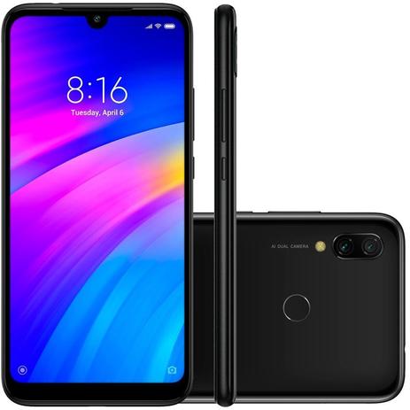 Celular Xiaomi Redmi 7 32gb Dual 4g Tela 6.26 +capa - Preto Menor preço em Celular Xiaomi Redmi 7 32gb Dual 4g Tela 6.26 +capa - Preto