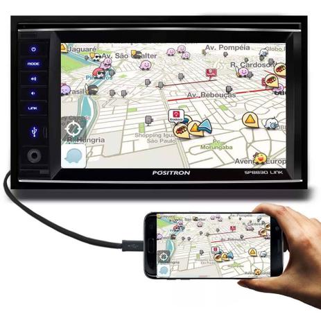 Central Multimídia 2 DIN Pósitron SP8830 Link DTV Mirror Bluetooth Menor preço em Central Multimídia 2 DIN Pósitron SP8830 Link DTV Mirror Bluetooth