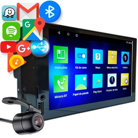 Central Multimidia 7 Android 10 H-Tech HT-6120 Espelhamento Menor preço em Central Multimidia 7 Android 10 H-Tech HT-6120 Espelhamento