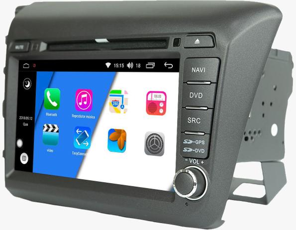 Central Multimidia Civic 2015 2016 Android Honda moldura preta - Aikon Menor preço em Central Multimidia Civic 2015 2016 Android Honda moldura preta - Aikon