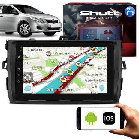 Central Multimídia Corolla 09 a 14 8 Pol Shutt Espelhamento Via USB e WiFi Android IOS Bluetooth GPS Menor preço em Central Multimídia Corolla 09 a 14 8 Pol Shutt Espelhamento Via USB e WiFi Android IOS Bluetooth GPS
