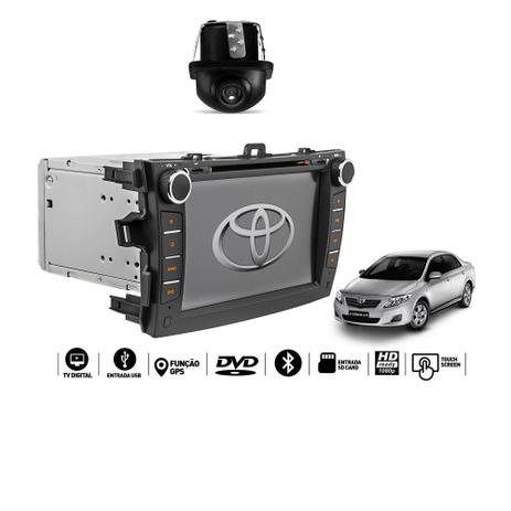 Central Multimidia Corolla 2008 2009 2010 2011 2012 2013 2014 Tv digital Gps Bluetooth Usb Sd Card Tela 8” Camera Espelhamento Android e Iphone - X3automotive Menor preço em Central Multimidia Corolla 2008 2009 2010 2011 2012 2013 2014 Tv digital Gps Bluetooth Usb Sd Card Tela 8” Camera Espelhamento Android e Iphone - X3automotive