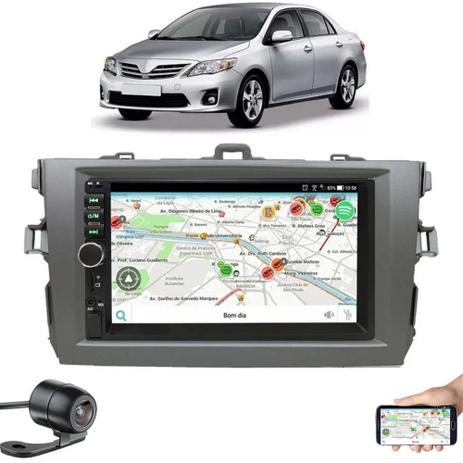 Central Multimidia Corolla Mp5 Espelhamento Moldura Câmera De Ré - First Option Menor preço em Central Multimidia Corolla Mp5 Espelhamento Moldura Câmera De Ré - First Option