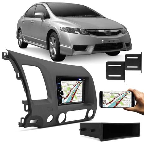 Central Multimídia Evolve Light 6,2 Pol Espelhamento + Moldura New Civic Grafite Fosco 07 a 11 - Prime Menor preço em Central Multimídia Evolve Light 6,2 Pol Espelhamento + Moldura New Civic Grafite Fosco 07 a 11 - Prime