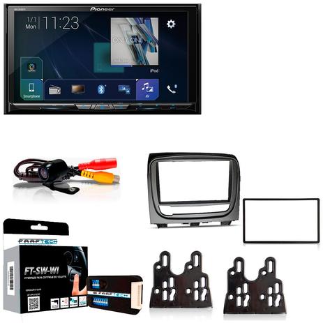 Menor preço em Central Multimídia Fiat Idea 2015 em Diante com Pioneer AVH Z9180T e Câmera De Ré