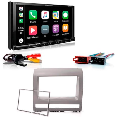 Menor preço em Central Multimídia Fiat Palio 2003 a 2012 Painel Novo com Pioneer AVH Z5180TV e Moldura Cinza Kiron