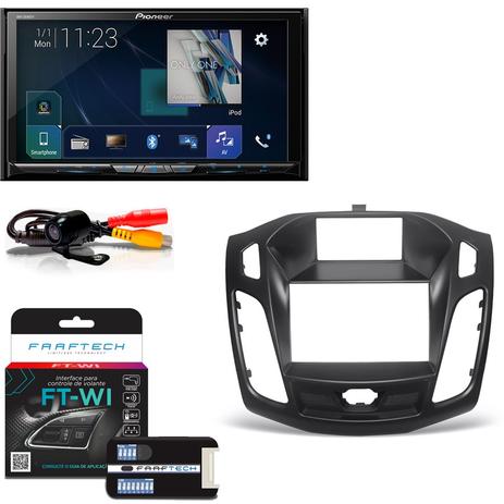 Central Multimídia Ford Focus 2012 a 2016 com Pioneer AVH Z9180TV, Câmera De Ré e Moldura Menor preço em Central Multimídia Ford Focus 2012 a 2016 com Pioneer AVH Z9180TV, Câmera De Ré e Moldura