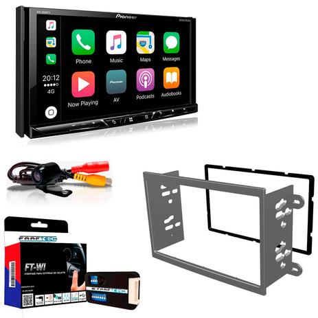 Central Multimídia GM Cobalt 2012 em Diante com Pioneer AVH Z5180TV, Câmera e Moldura Cinza Menor preço em Central Multimídia GM Cobalt 2012 em Diante com Pioneer AVH Z5180TV, Câmera e Moldura Cinza