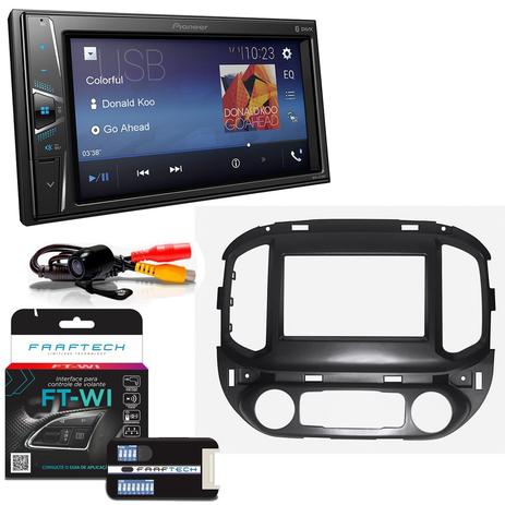Central Multimidia GM S10 2015 em Diante com Pioneer MVH G218BT e Camera de Re Menor preço em Central Multimidia GM S10 2015 em Diante com Pioneer MVH G218BT e Camera de Re