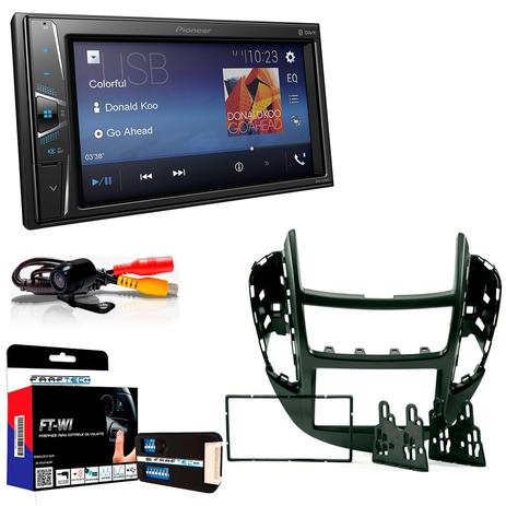 Central Multimidia GM Tracker 2014 a 2016 com Pioneer MVH G218BT e Camera de Re Menor preço em Central Multimidia GM Tracker 2014 a 2016 com Pioneer MVH G218BT e Camera de Re