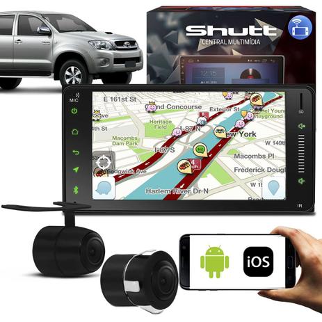Central Multimídia Hilux 05 a 11 Android 7 Pol Touch BT GPS WiFi Shutt + Câmera de Ré 2 em 1 Menor preço em Central Multimídia Hilux 05 a 11 Android 7 Pol Touch BT GPS WiFi Shutt + Câmera de Ré 2 em 1