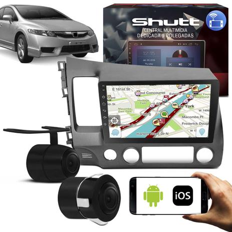 Central Multimídia Honda Civic 9 Polegadas Shutt Espelhamento USB e WiFi Android IOS + Câmera Ré Menor preço em Central Multimídia Honda Civic 9 Polegadas Shutt Espelhamento USB e WiFi Android IOS + Câmera Ré