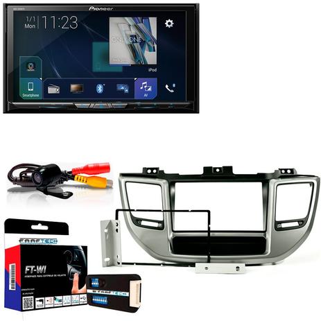 Central Multimídia Hyundai Novo Tucson 2017 a 2018 com Pioneer AVH Z9180TV e Câmera De Ré Menor preço em Central Multimídia Hyundai Novo Tucson 2017 a 2018 com Pioneer AVH Z9180TV e Câmera De Ré