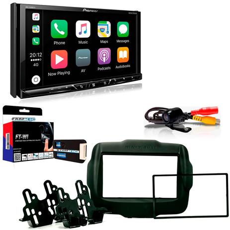 Central Multimídia Jeep Renegade 2015 a 2017 com Pioneer AVH Z5180TV, Câmera De Ré e Moldura Menor preço em Central Multimídia Jeep Renegade 2015 a 2017 com Pioneer AVH Z5180TV, Câmera De Ré e Moldura