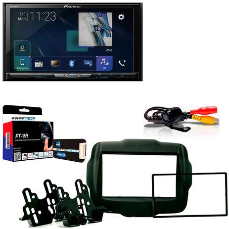 Central Multimídia Jeep Renegade 2015 a 2017 com Pioneer AVH Z9180TV e Câmera De Ré Menor preço em Central Multimídia Jeep Renegade 2015 a 2017 com Pioneer AVH Z9180TV e Câmera De Ré