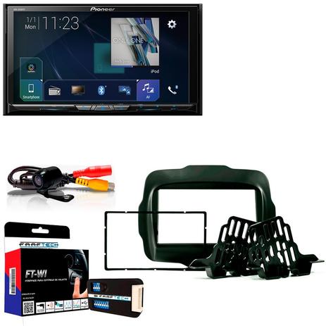 Central Multimídia Jeep Renegade 2016 a 2017 com Pioneer AVH Z9180TV e Câmera De Ré Menor preço em Central Multimídia Jeep Renegade 2016 a 2017 com Pioneer AVH Z9180TV e Câmera De Ré