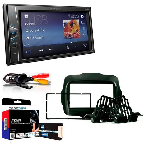 Central Multimidia Jeep Renegade 2016 a 2017 com Pioneer MVH G218BT e Camera de Re Menor preço em Central Multimidia Jeep Renegade 2016 a 2017 com Pioneer MVH G218BT e Camera de Re