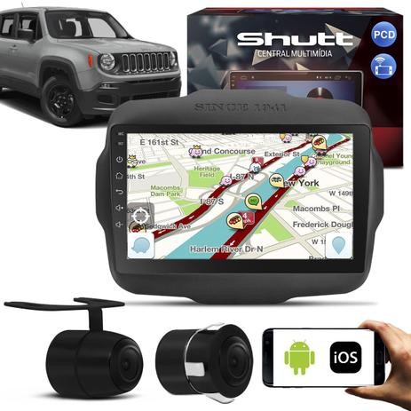 Central Multimídia Jeep Renegade PCD 15 a 19 Android 9” Touch BT GPS WiFi Shutt + Câmera Ré Colorida Menor preço em Central Multimídia Jeep Renegade PCD 15 a 19 Android 9” Touch BT GPS WiFi Shutt + Câmera Ré Colorida