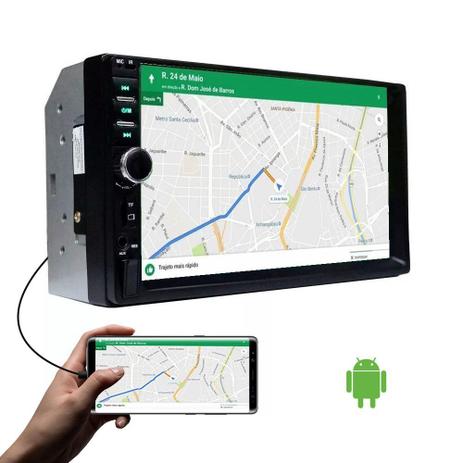Central Multimídia MID-7800 7 Polegadas MP3 MP4 MP5 USB Bluetooth Espelhamento Android SD FM AUX - First Option Menor preço em Central Multimídia MID-7800 7 Polegadas MP3 MP4 MP5 USB Bluetooth Espelhamento Android SD FM AUX - First Option