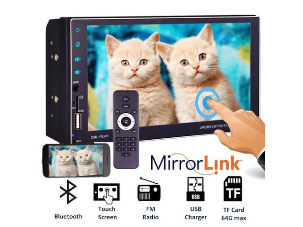 Central Multimídia MP5 2DIN Espelhamento Celular Bluetooth Câmera Ré Rádio USB SD 7-Cores - M2m é boa?