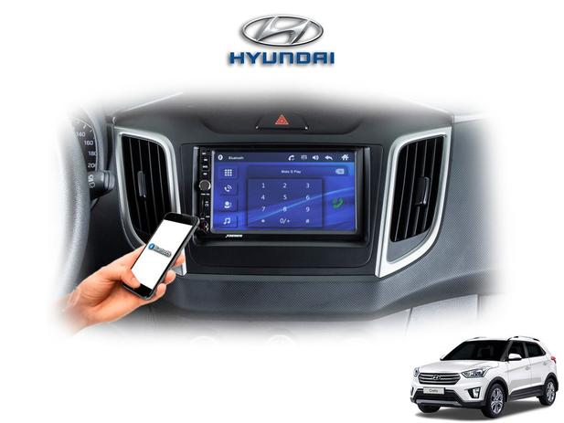 Central Multimidia MP5 Creta 17 18 19 Câmera de ré Usb Sd card Espelhamento + moldura - X3automotive Menor preço em Central Multimidia MP5 Creta 17 18 19 Câmera de ré Usb Sd card Espelhamento + moldura - X3automotive